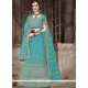 Banarasi Silk Blue Lehenga Choli