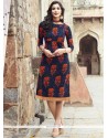 Print Work Cotton Party Wear Kurti