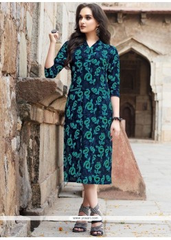 Print Work Party Wear Kurti