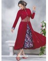 Multi Colour Embroidered Work Party Wear Kurti