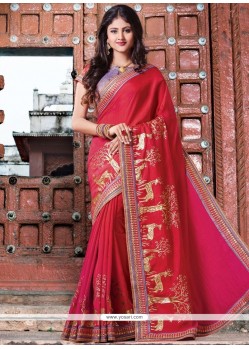 Patch Border Work Designer Traditional Saree