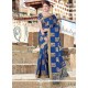 Patch Border Work Art Silk Traditional Designer Saree