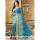 Embroidered Work Art Raw Silk Designer Traditional Saree