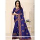 Blue Art Silk Traditional Designer Saree