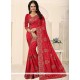 Red Designer Traditional Saree