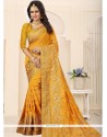 Art Silk Yellow Designer Traditional Saree