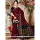 Art Silk Maroon Designer Traditional Saree