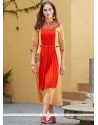 Faux Georgette Embroidered Work Party Wear Kurti