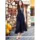 Embroidered Work Navy Blue Party Wear Kurti