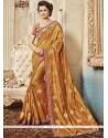 Patch Border Work Art Silk Designer Traditional Saree