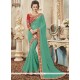 Faux Georgette Embroidered Work Classic Designer Saree