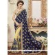 Embroidered Work Art Silk Designer Half N Half Saree