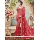 Embroidered Work Shaded Saree