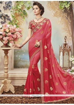 Embroidered Work Shaded Saree