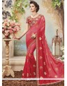 Embroidered Work Shaded Saree