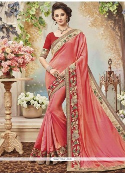 Patch Border Work Art Silk Designer Traditional Saree