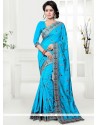 Art Silk Embroidered Work Traditional Saree