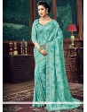 Lace Work Art Silk Traditional Designer Saree