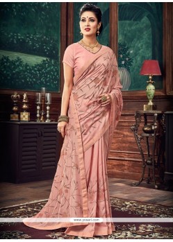 Art Silk Pink Traditional Saree