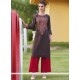 Embroidered Work Cotton Party Wear Kurti