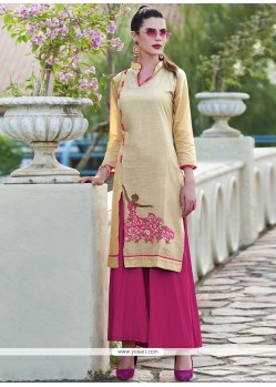 Cotton Embroidered Work Party Wear Kurti