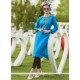 Embroidered Work Cotton Party Wear Kurti