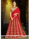 Red Art Silk Lehenga Choli