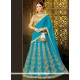 Art Silk Blue Lehenga Choli