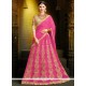 Zari Work Hot Pink Lehenga Choli