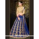 Blue Lace Work Lehenga Choli