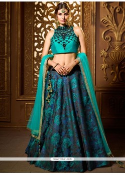 Net Cutdana Work A Line Lehenga Choli