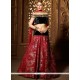 Sequins Work Velvet A Line Lehenga Choli