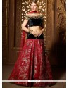 Sequins Work Velvet A Line Lehenga Choli