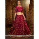 Art Silk Magenta A Line Lehenga Choli