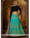 Stone Work Velvet A Line Lehenga Choli