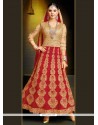 Art Silk Embroidered Work Anarkali Suit