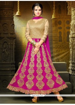 Art Silk Embroidered Work Anarkali Suit