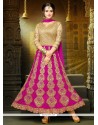 Art Silk Embroidered Work Anarkali Suit