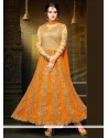 Art Silk Zari Work Anarkali Suit