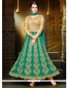 Art Silk Zari Work Anarkali Suit