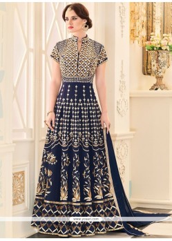 Resham Work Floor Length Anarkali Suit