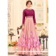 Pink Faux Georgette Floor Length Anarkali Suit