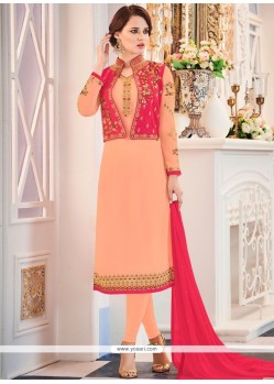 Embroidered Work Banglori Silk Jacket Style Suit