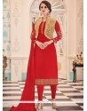 Faux Georgette Jacket Style Suit