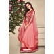 Pink Banarasi Silk Lehenga Choli For Girls