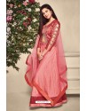 Pink Banarasi Silk Lehenga Choli For Girls