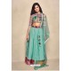 Multi Colour Banarasi Silk Lehenga Choli For Girls