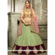 Art Silk Resham Work A Line Lehenga Choli