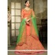 Orange A Line Lehenga Choli