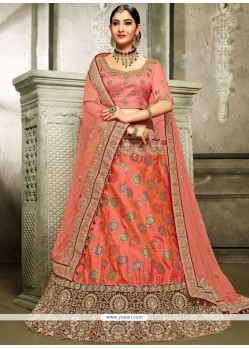 Art Silk A Line Lehenga Choli